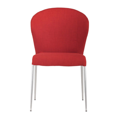 Oulu Polyester Upholstered Armless Dining Chair (Set Of 4)