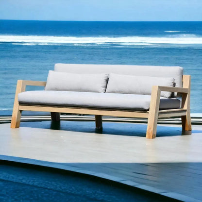 Pacifica Brown Outdoor Sofa Outdoor Sofas & Loveseats LOOMLAN By Artesia