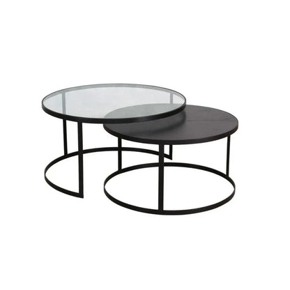 Pierre Iron Framed Nesting Round Coffee Table