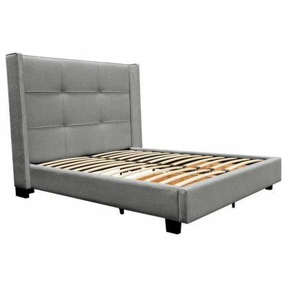 Beverly Grey  Bed With Storage