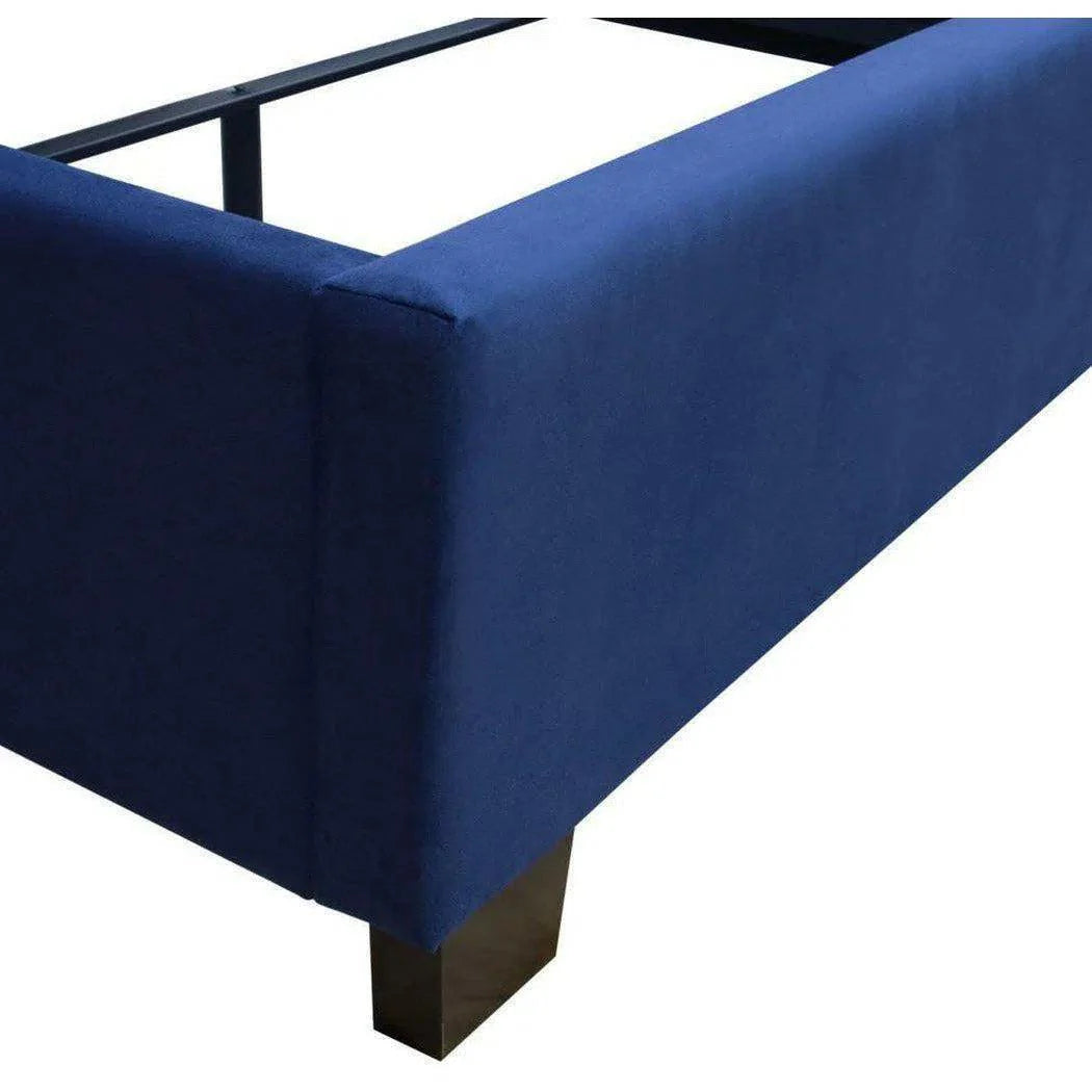 Tufted Royal Blue Velvet Bed Frame