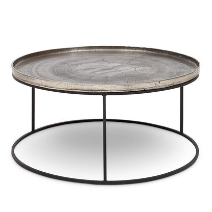 Sana Reclaimed Aluminum Round Coffee Table