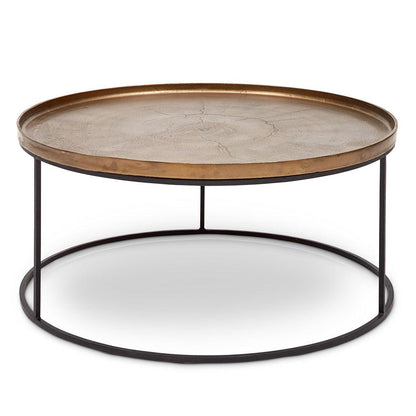 Sana Reclaimed Aluminum Round Coffee Table