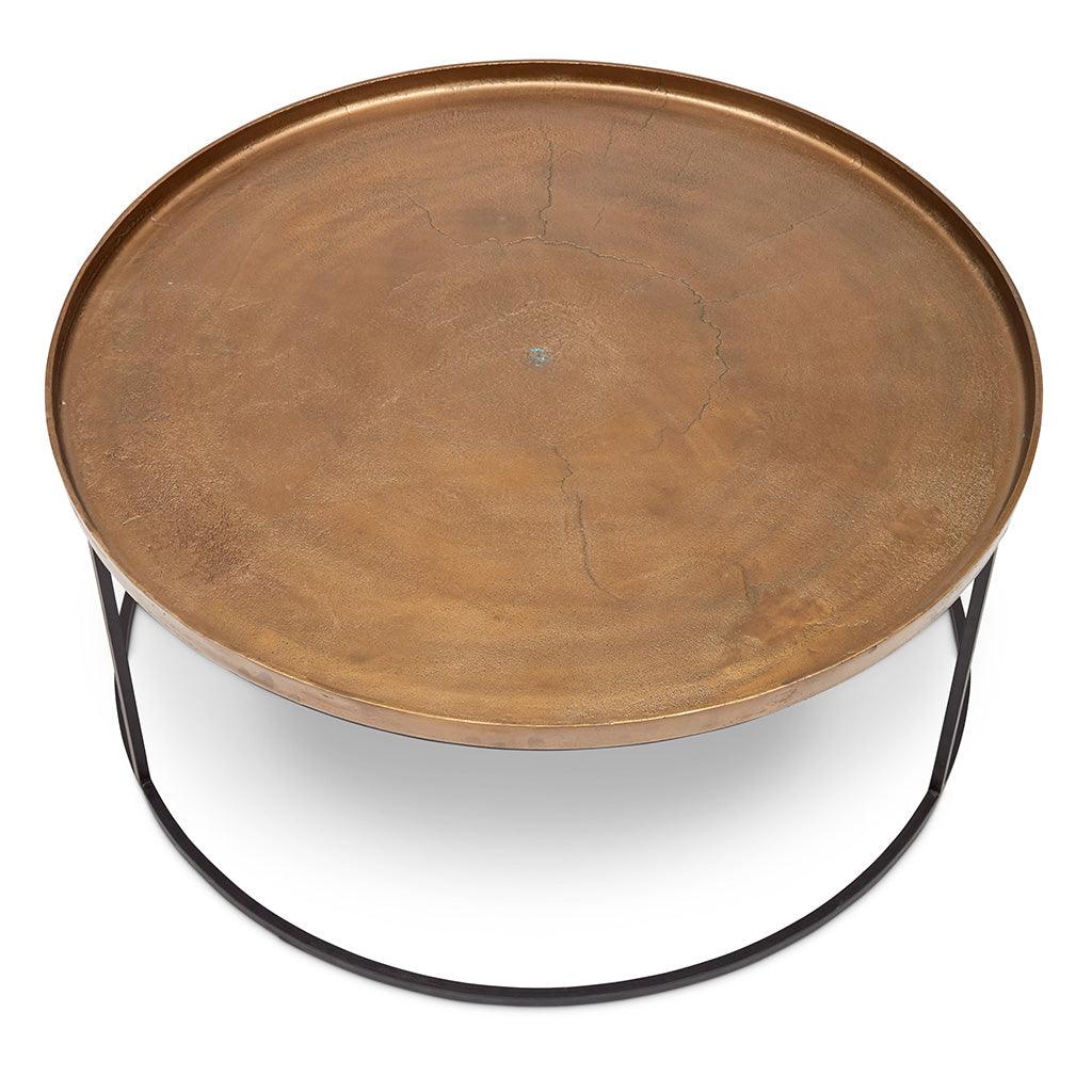 Sana Reclaimed Aluminum Round Coffee Table