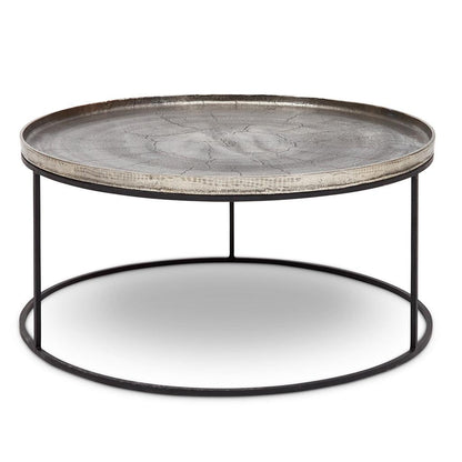 Sana Reclaimed Aluminum Round Coffee Table