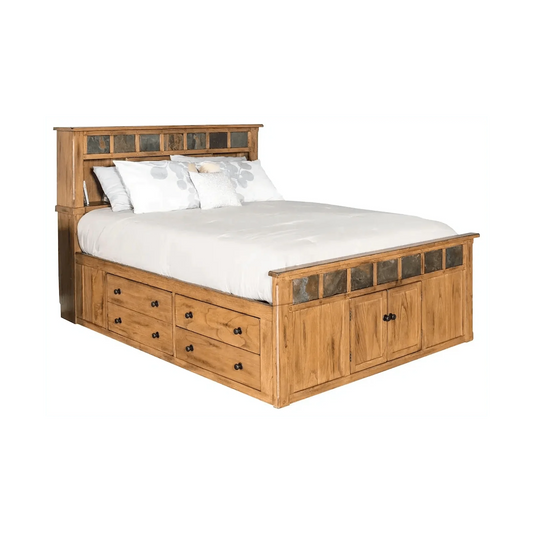 Sedona Wooden Brown Storage Bed