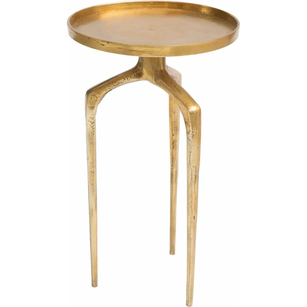 Set of 2 Como Accent Tables Antique Gold Side Tables LOOMLAN By Zuo Modern