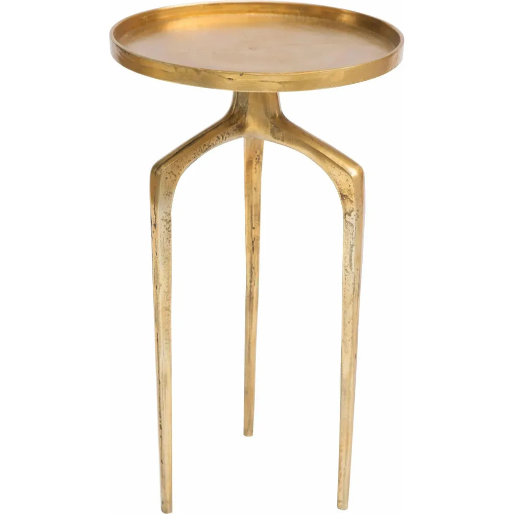 Set of 2 Como Accent Tables Antique Gold Side Tables LOOMLAN By Zuo Modern