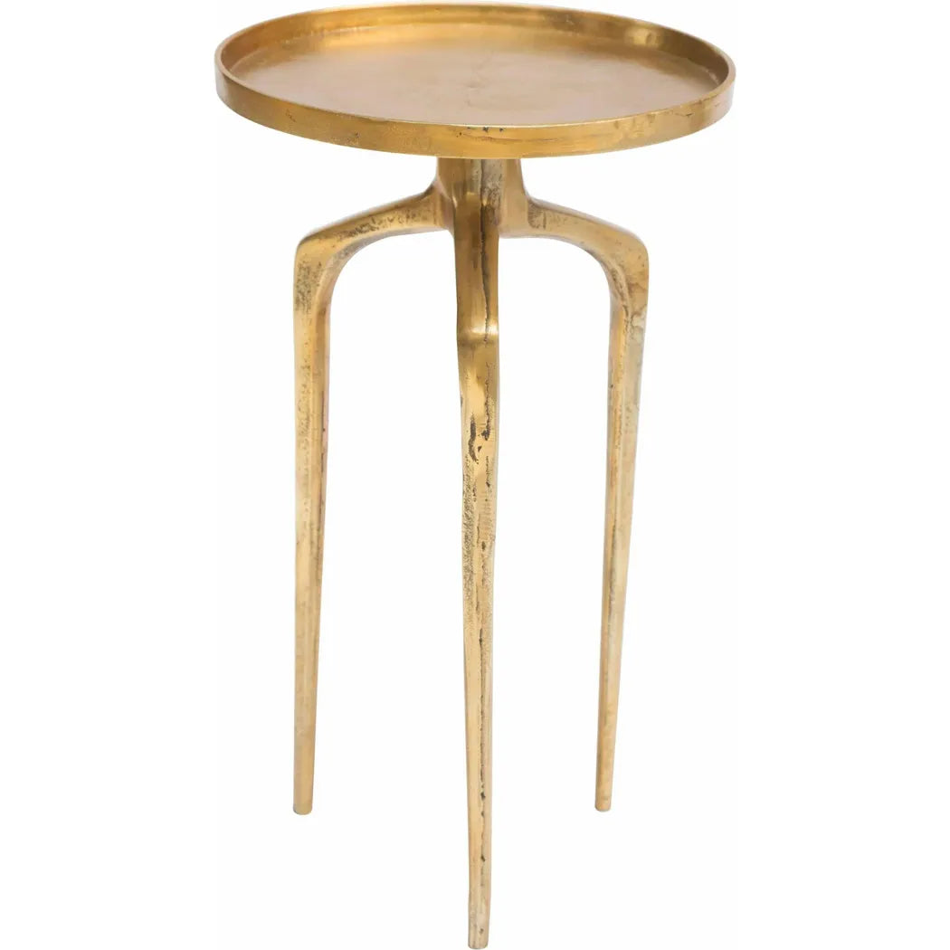 Set of 2 Como Accent Tables Antique Gold Side Tables LOOMLAN By Zuo Modern