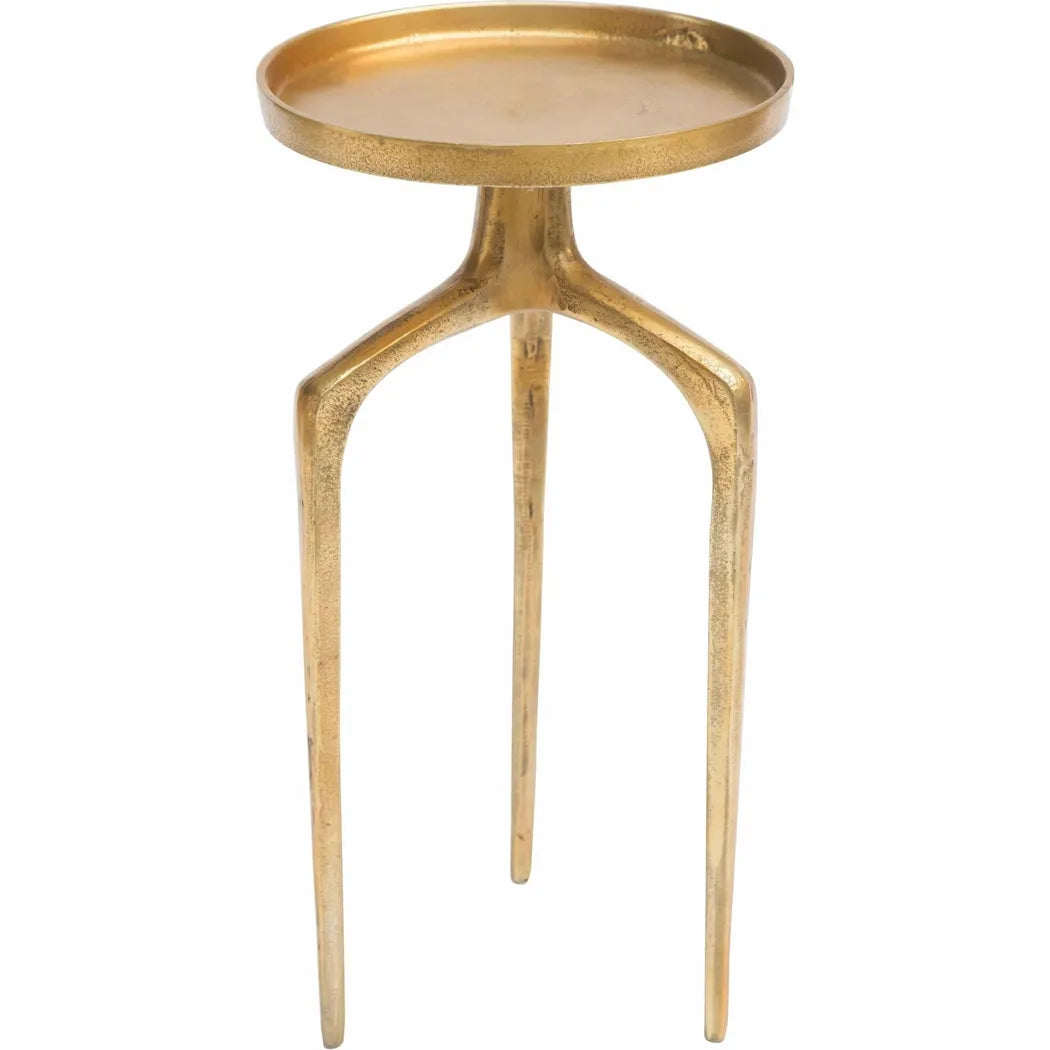 Set of 2 Como Accent Tables Antique Gold Side Tables LOOMLAN By Zuo Modern