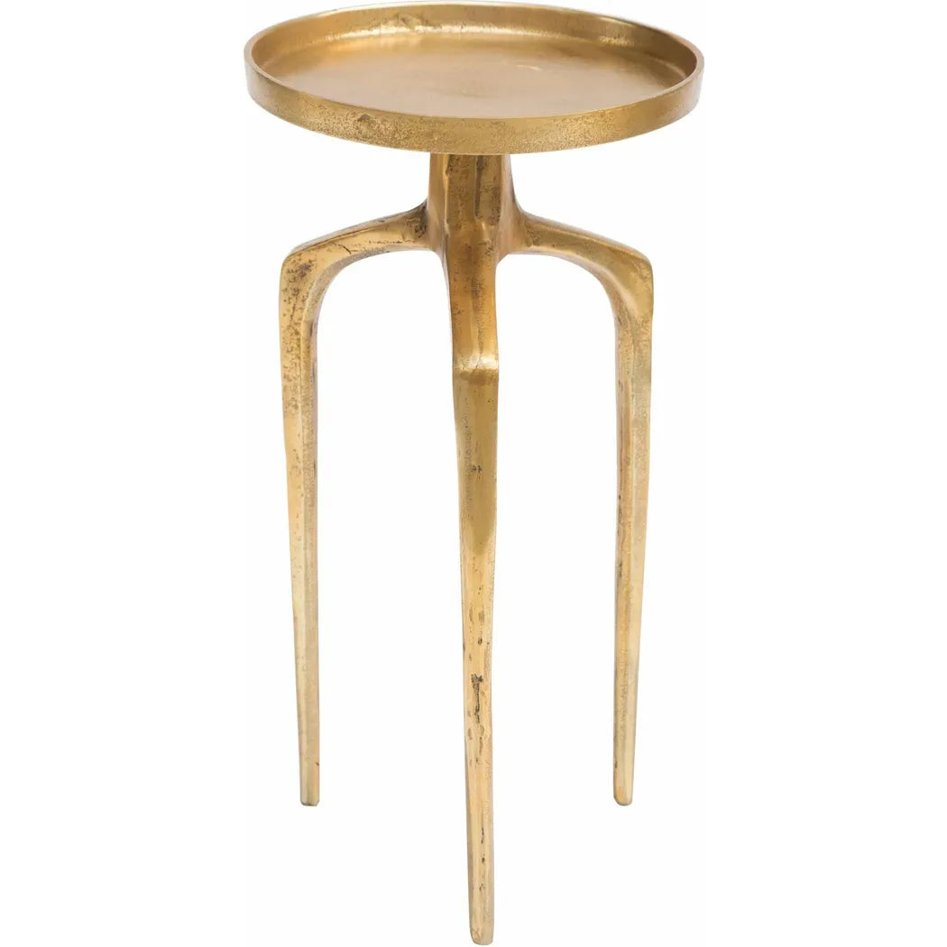 Set of 2 Como Accent Tables Antique Gold Side Tables LOOMLAN By Zuo Modern