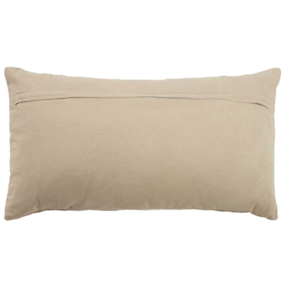 Shea Stripe Ivory Lumbar Pillow With Insert Throw Pillows LOOMLAN By LOOMLAN