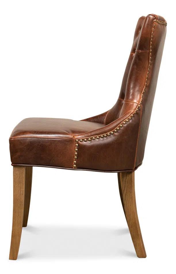 Sophie Leather Armless Dining Chair (Set Of 2)