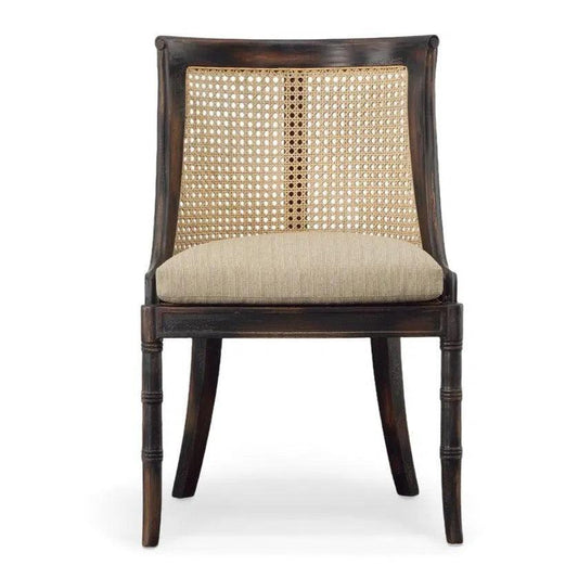 Spoonback Mahogany Armless Side Chair (Set Of 2)