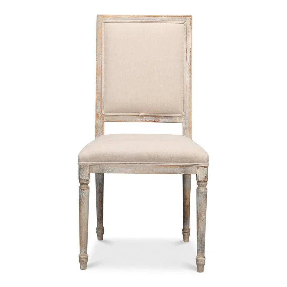 Square Fabric Upholstered Dining Chair (Set Of 2)