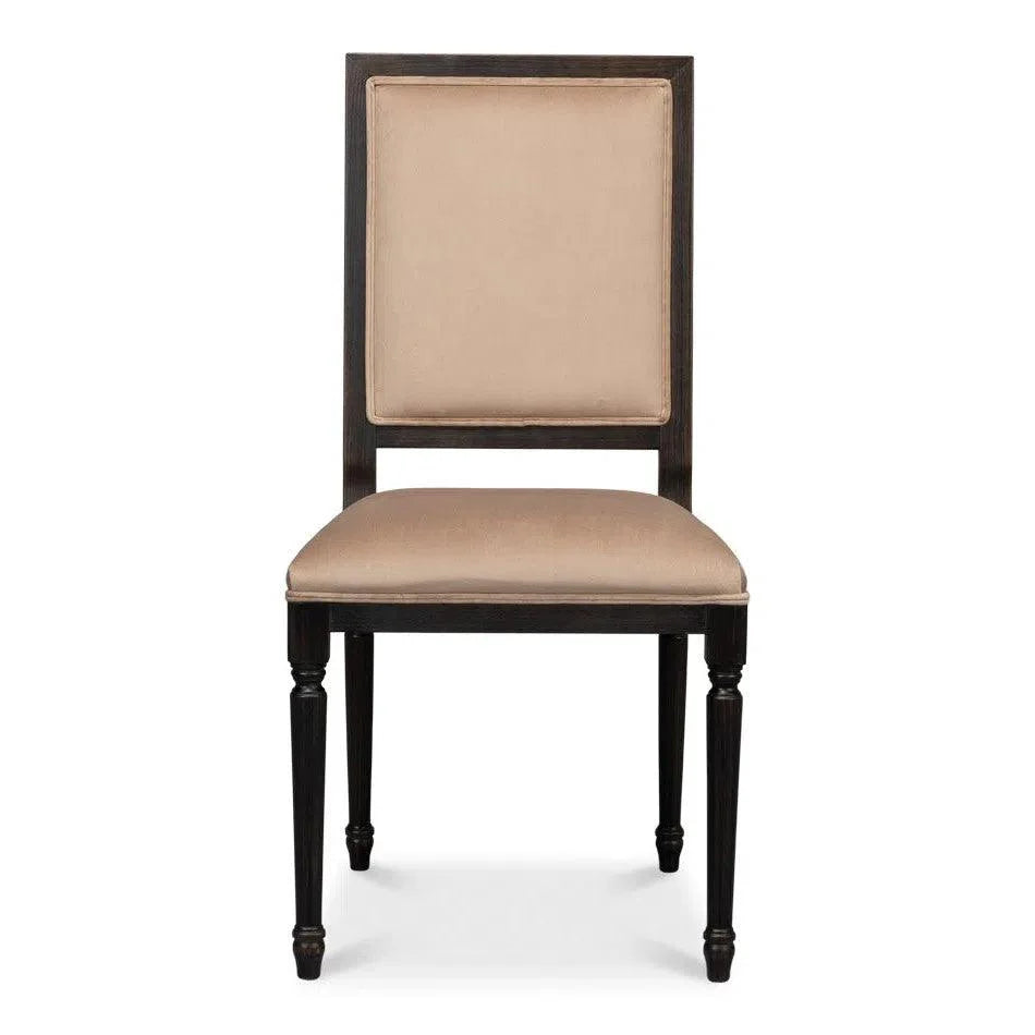 Square Fabric Upholstered Dining Chair (Set Of 2)