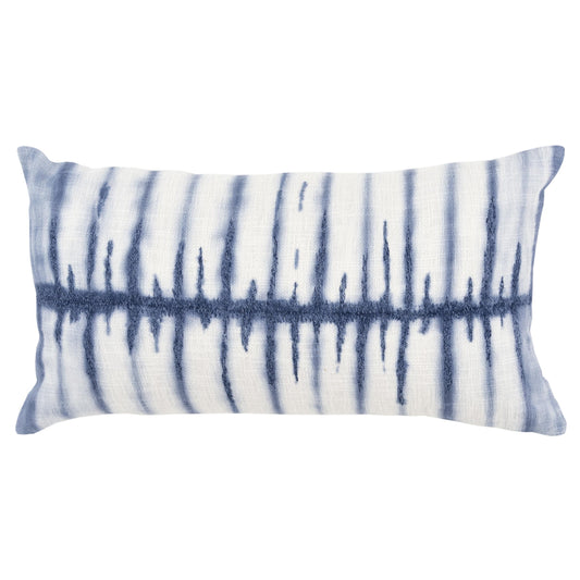 Stripe Ivory Lumbar Pillow With Insert Throw Pillows LOOMLAN By LOOMLAN