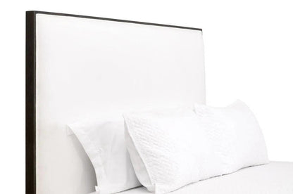 Tailor Fabric Upholstered White Stain Resistant Bed