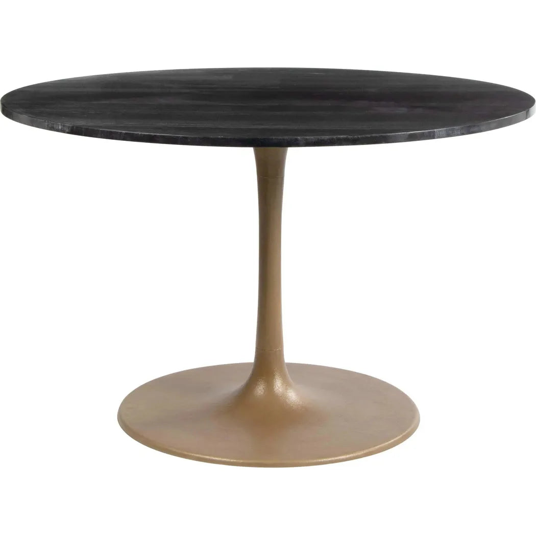 Taj Dining Table Black & Gold Dining Tables LOOMLAN By Zuo Modern