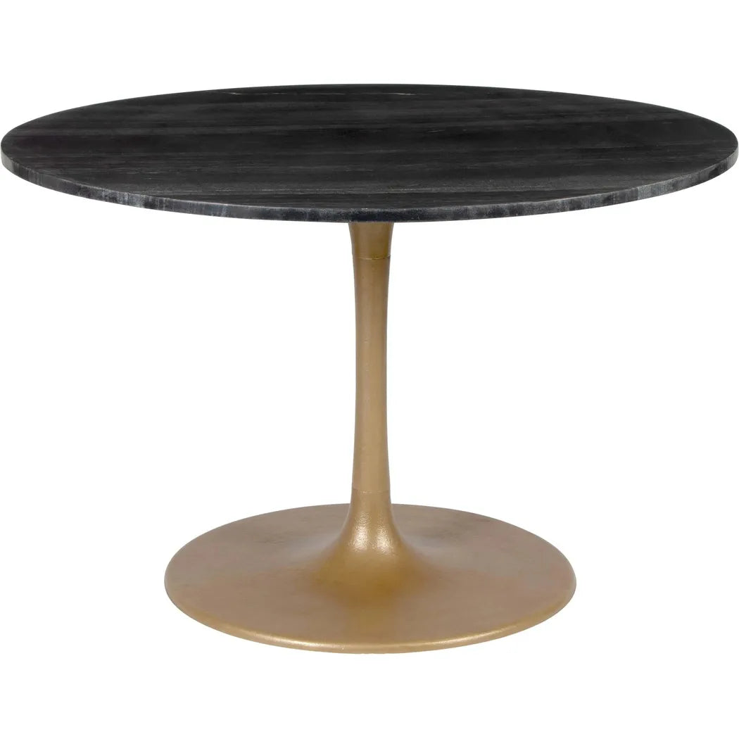 Taj Dining Table Black & Gold Dining Tables LOOMLAN By Zuo Modern