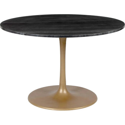 Taj Dining Table Black & Gold Dining Tables LOOMLAN By Zuo Modern