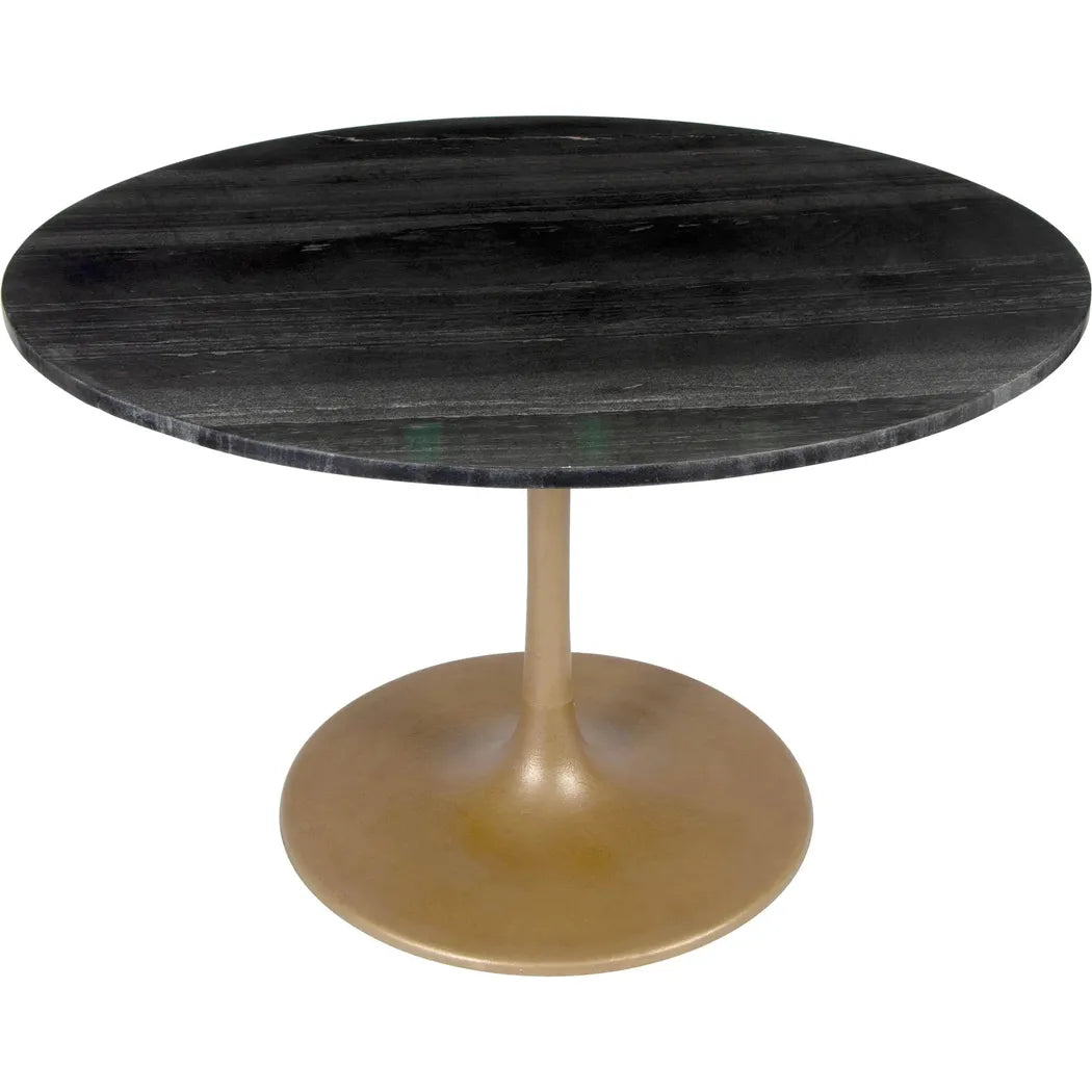 Taj Dining Table Black & Gold Dining Tables LOOMLAN By Zuo Modern