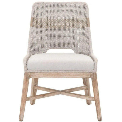 Tapestry Woven Rope Upholstered Armless Dining Chair (Set Of 2)