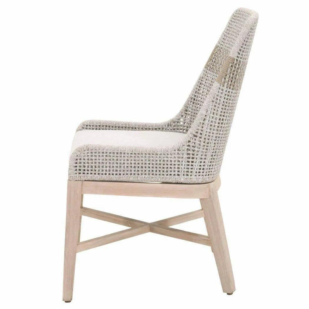 Tapestry Woven Rope Upholstered Armless Dining Chair (Set Of 2)