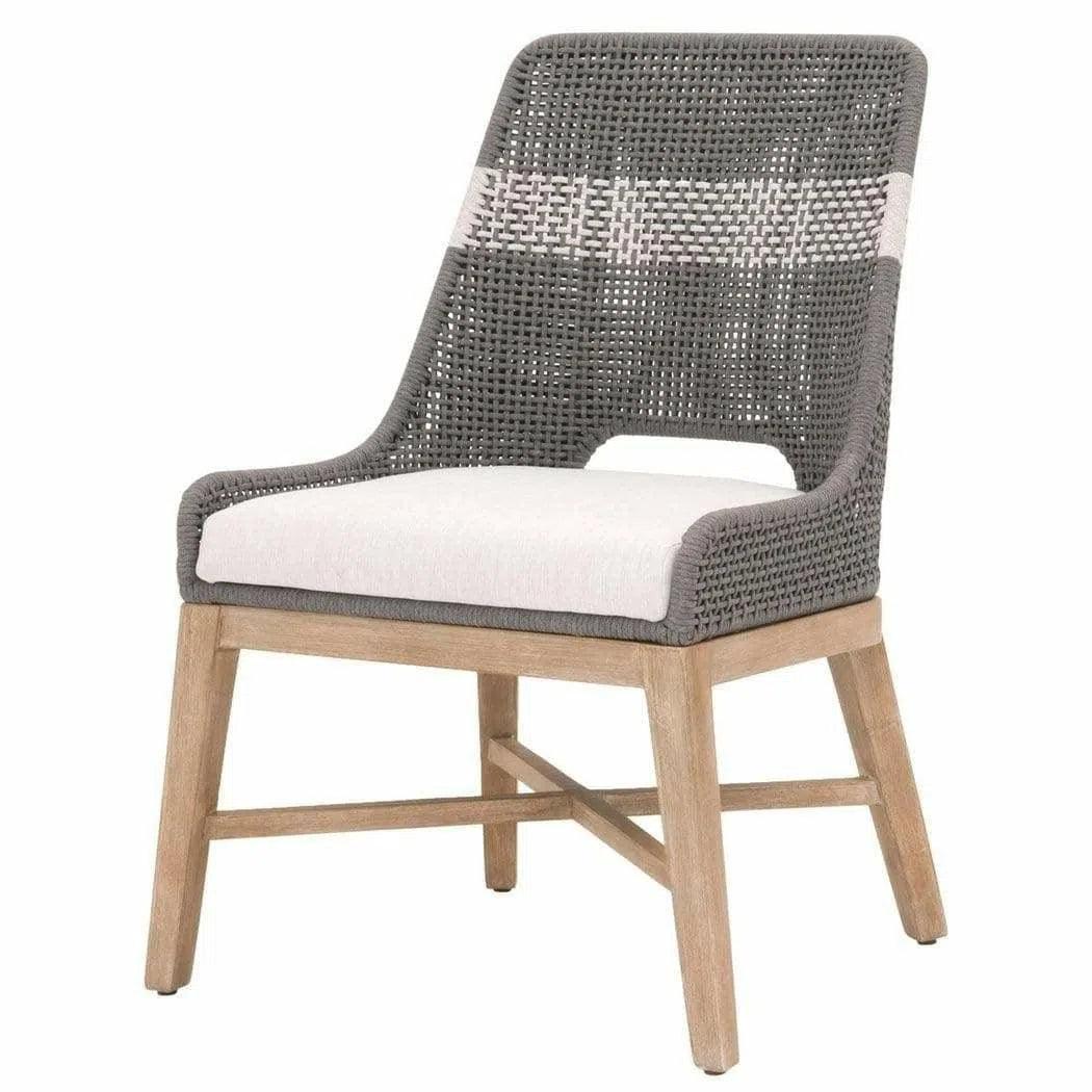 Tapestry Woven Rope Upholstered Armless Dining Chair (Set Of 2)