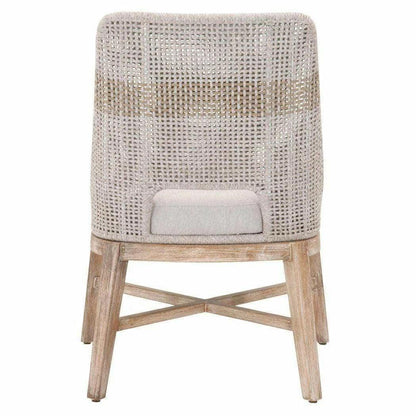 Tapestry Woven Rope Upholstered Armless Dining Chair (Set Of 2)