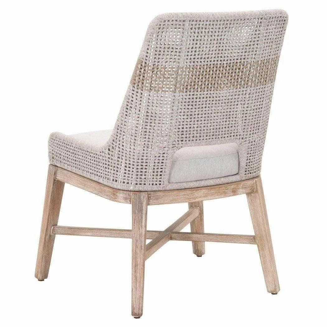 Tapestry Woven Rope Upholstered Armless Dining Chair (Set Of 2)