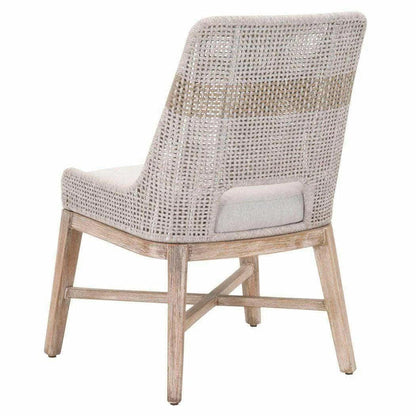 Tapestry Woven Rope Upholstered Armless Dining Chair (Set Of 2)