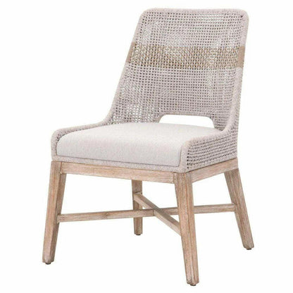 Tapestry Woven Rope Upholstered Armless Dining Chair (Set Of 2)