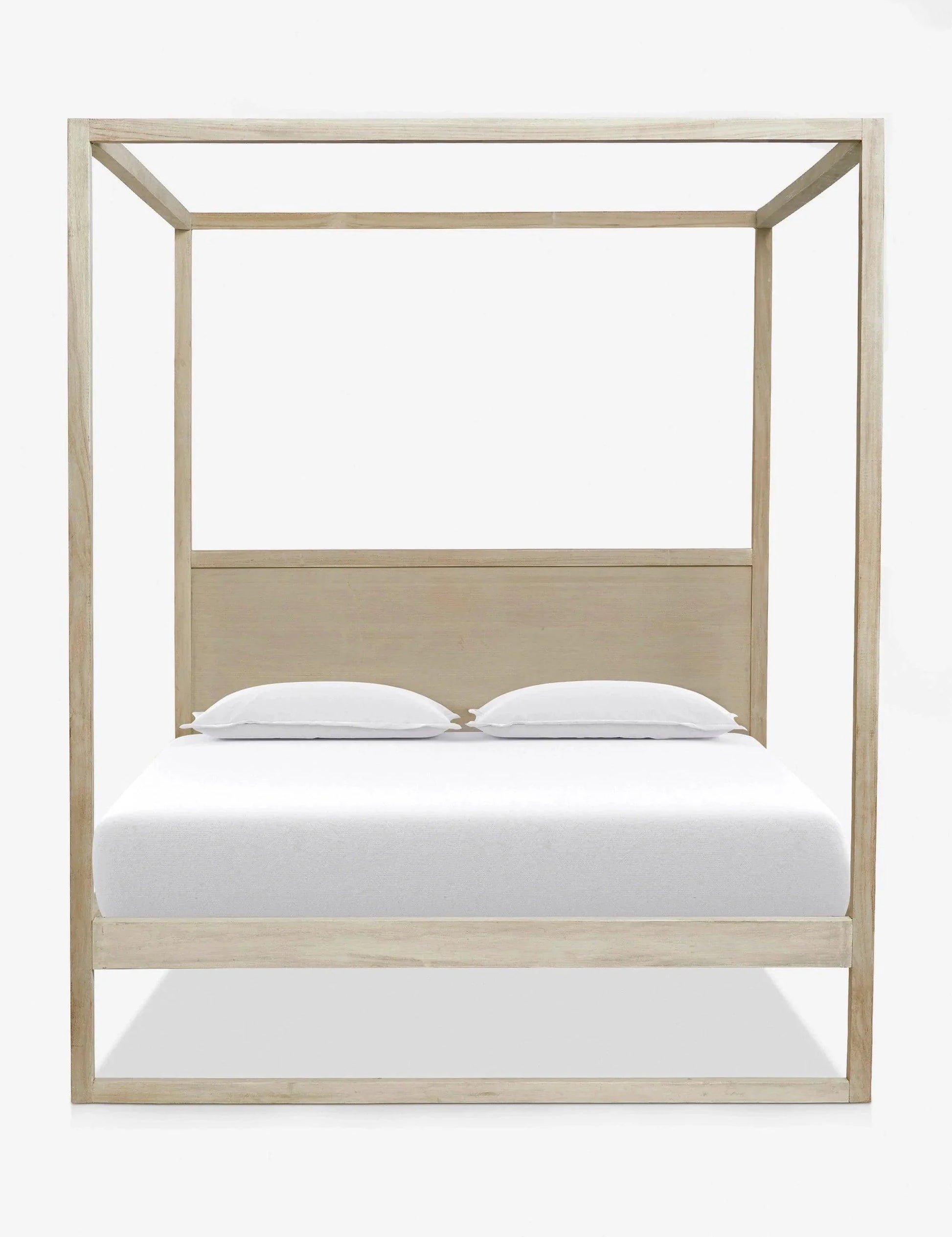 Teak Wood Canopy Poster Bed Frame King or Queen Beds LOOMLAN By Artesia