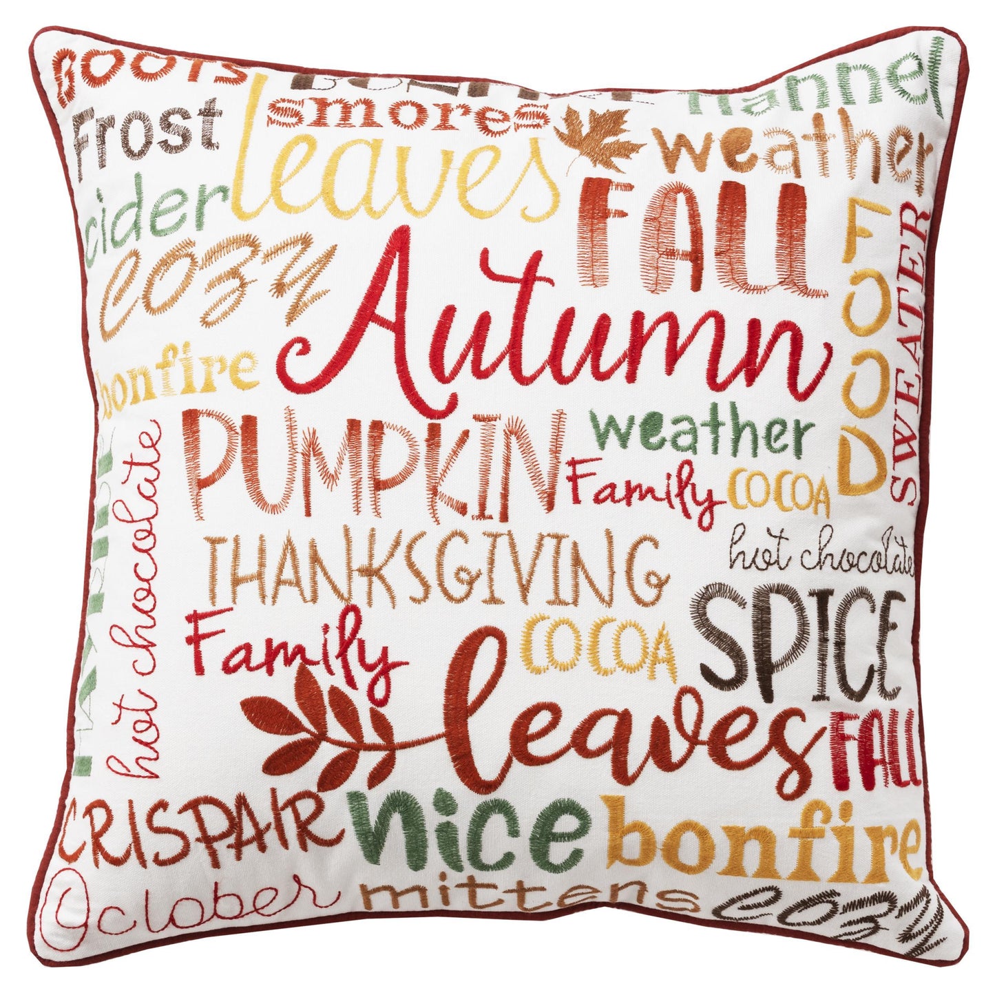 Thanksgiving Throw Pillow With Down Insert Spice Throw Pillows LOOMLAN By LOOMLAN