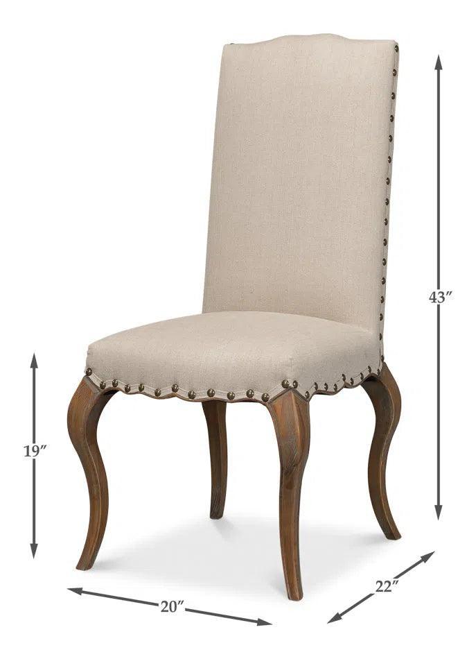 Thorne Linen Upholstered Armless Dining Chair (Set Of 2)