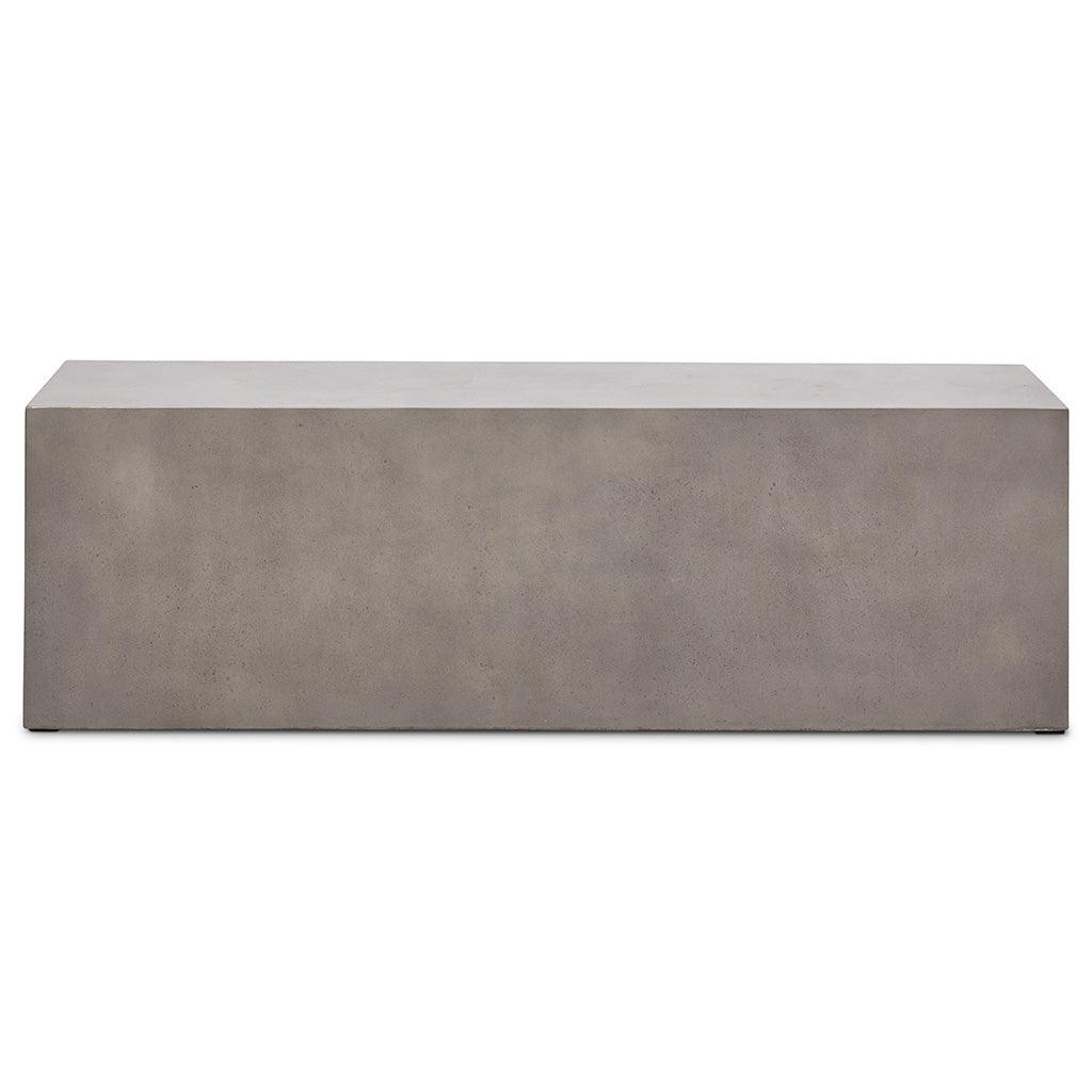 Una Concrete Outdoor Dark Grey Bench