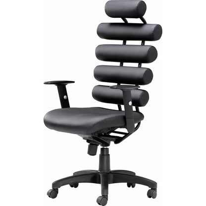 Unico Office Chair Black Office Chairs LOOMLAN By Zuo Modern