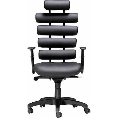 Unico Office Chair Black Office Chairs LOOMLAN By Zuo Modern