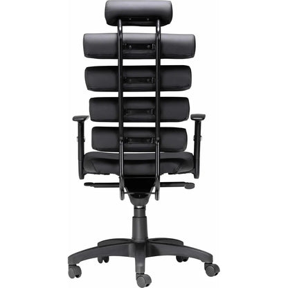 Unico Office Chair Black Office Chairs LOOMLAN By Zuo Modern