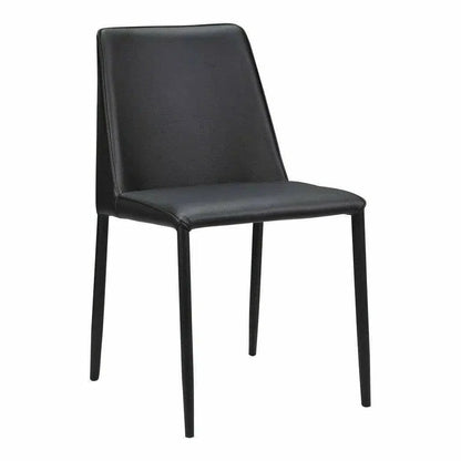 Nora White Kitchen Dining Chair Vegan Leather