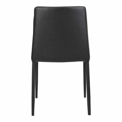 Nora White Kitchen Dining Chair Vegan Leather