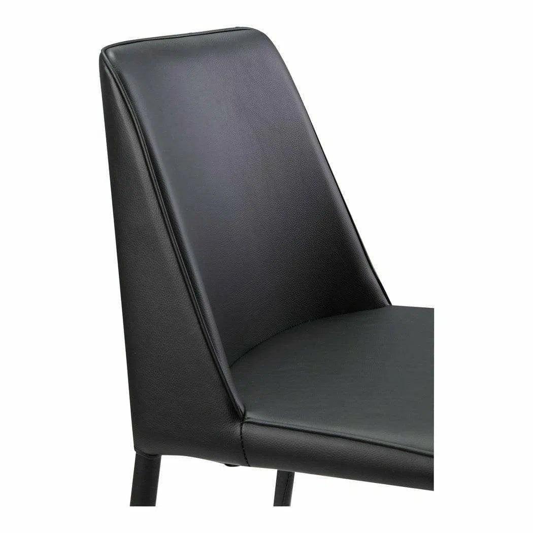 Nora White Kitchen Dining Chair Vegan Leather