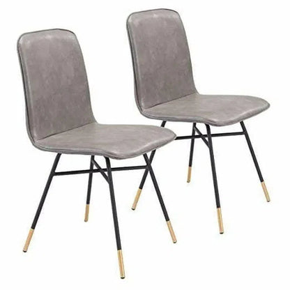 Var Polyester Upholstered Armless Dining Chair (Set Of 2)