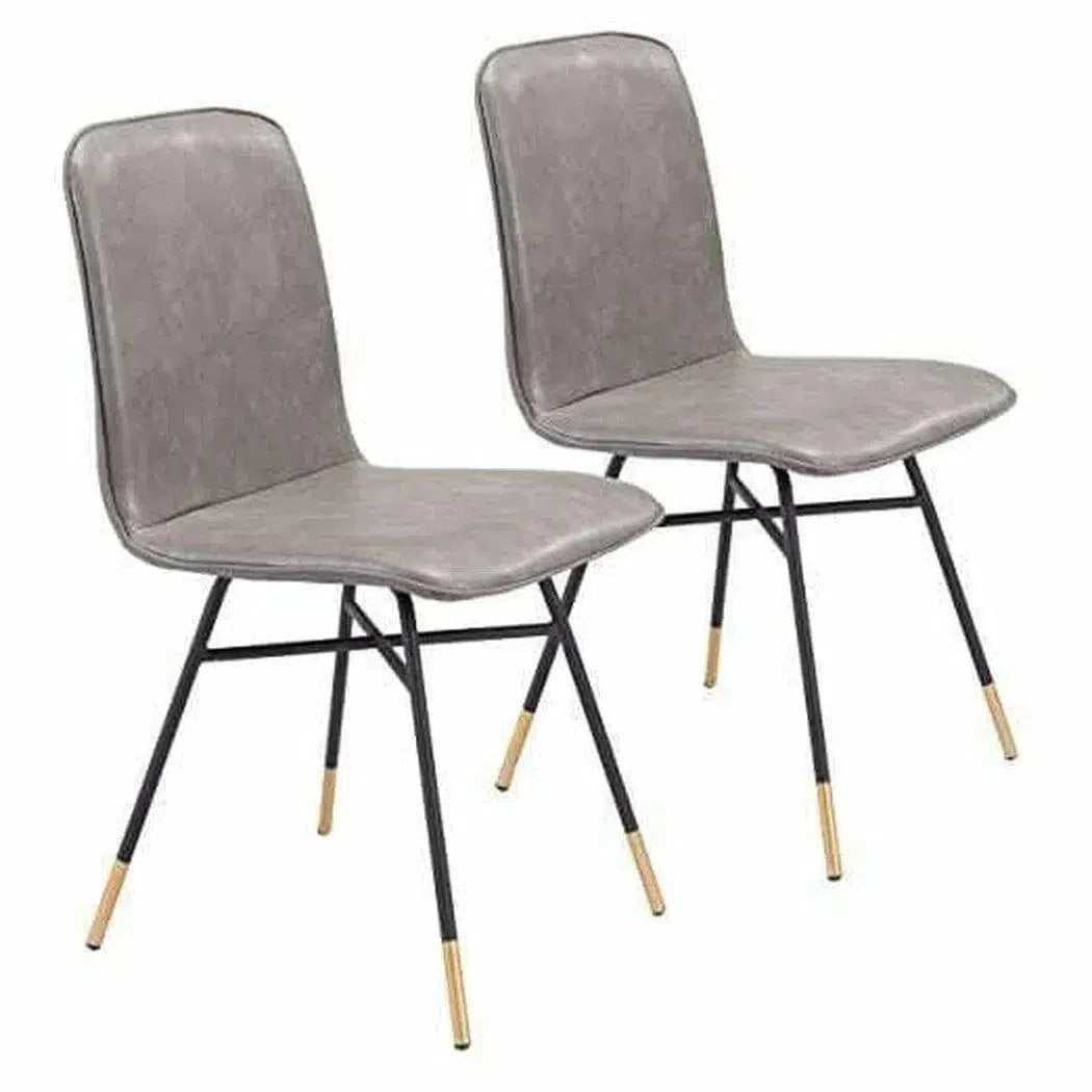 Var Performance Fabric Armless Dining Chair 2PC