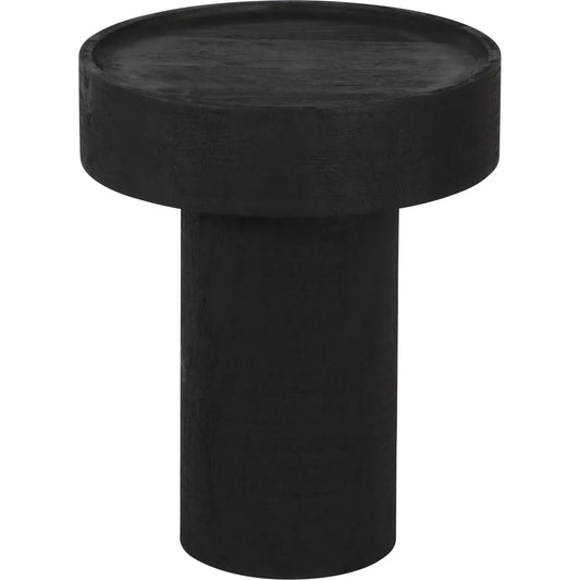 Watson Side Table Matte Black Side Tables LOOMLAN By Zuo Modern