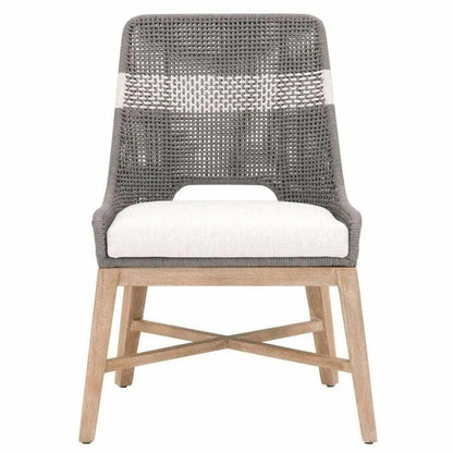 Tapestry Woven Rope Upholstered Armless Dining Chair (Set Of 2)