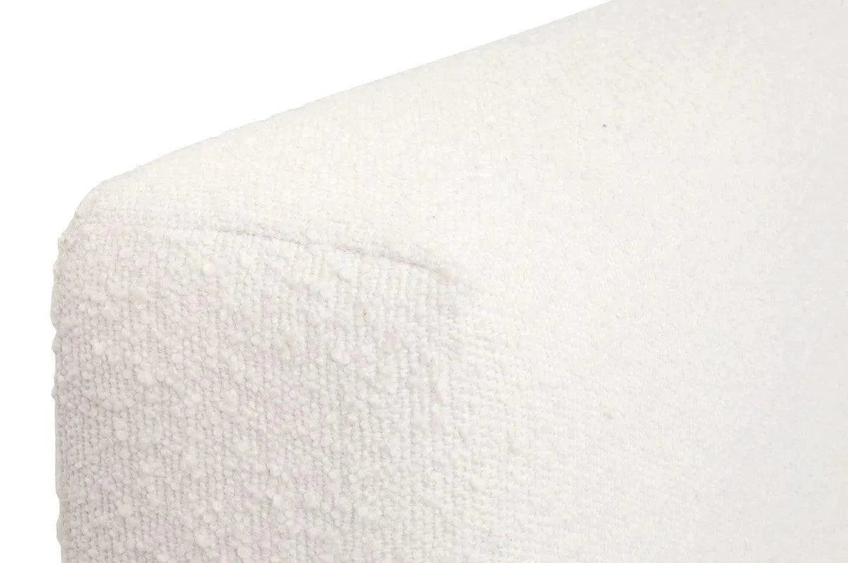 Warren White Boucle  Bed With Storage