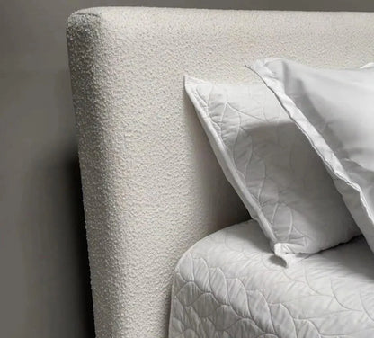 Warren White Boucle  Bed With Storage