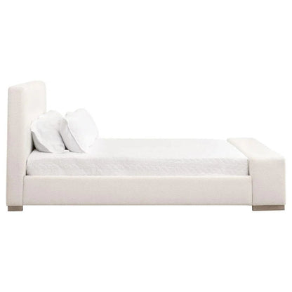 Warren White Boucle  Bed With Storage